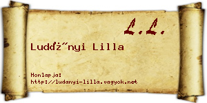 Ludányi Lilla névjegykártya