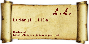 Ludányi Lilla névjegykártya